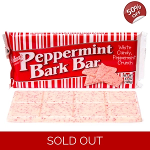 Palmer - Peppermint Bark Bar -128g - Christmas White Candy Mint Crunch